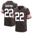 Johmsee C.Browns #22 Dylan Sampson Player Brown Home Game Stitched Jerseys