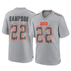 Johmsee C.Browns #22 Dylan Sampson Player Gray Atmosphere Fashion Game Stitched Jerseys