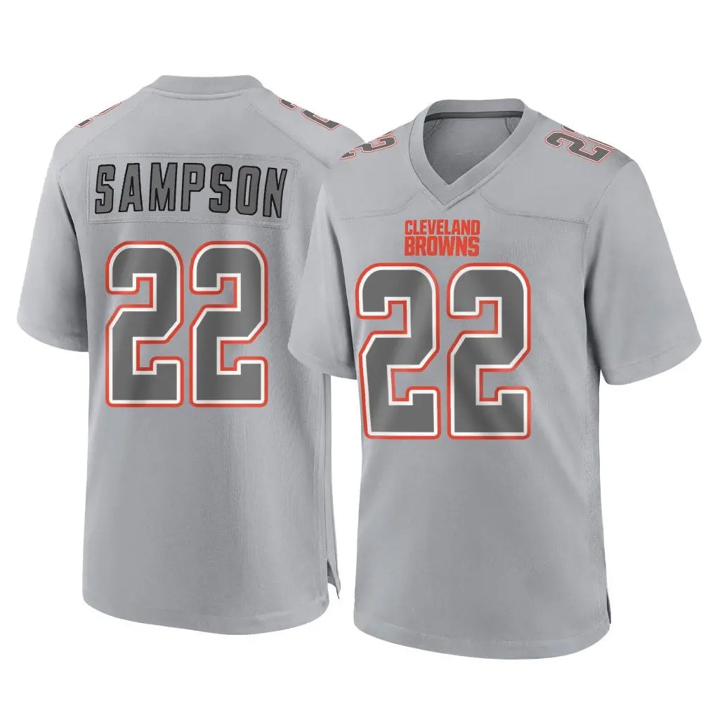 Johmsee C.Browns #22 Dylan Sampson Player Gray Atmosphere Fashion Game Stitched Jerseys