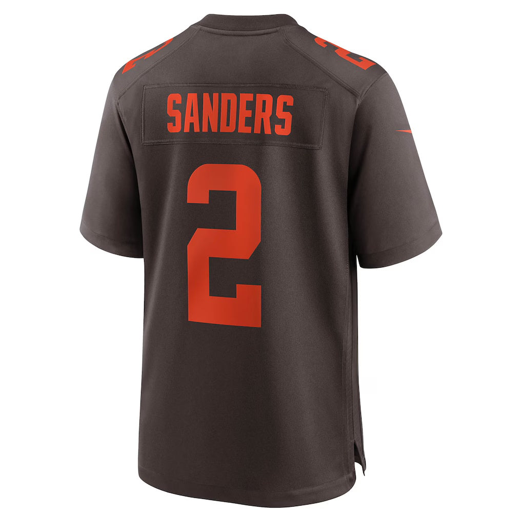 Johmsee C.Browns #2 Shedeur Sanders Brown Alternate Game Stitched Jerseys