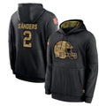 Johmsee C.Browns #2 Shedeur Sanders Player Black Salute to Service Pullover Hoodies Limited Stitched Jerseys