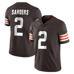 Johmsee C.Browns #2 Shedeur Sanders Player Brown Color Vapor Untouchable Limited Home Game Stitched Jerseys