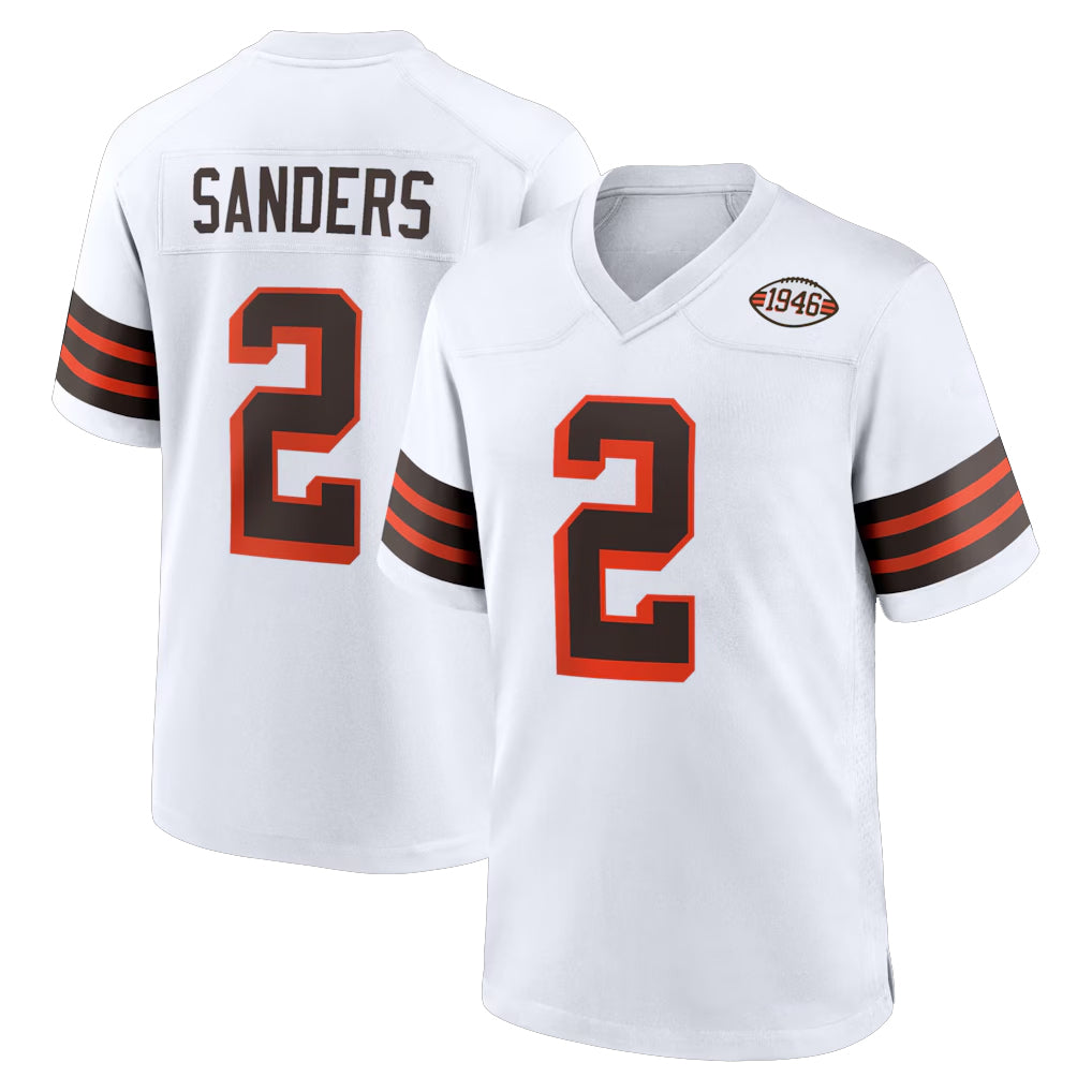 Johmsee C.Browns #2 Shedeur Sanders Player White Alternate Home Game Stitched Jerseys