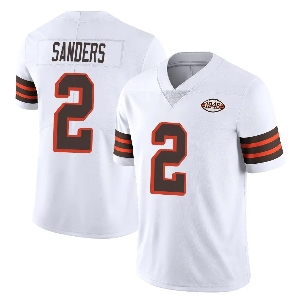 Johmsee C.Browns #2 Shedeur Sanders Player White Limited  Vapor 1946 Collection Alternate Game Stitched Jerseys