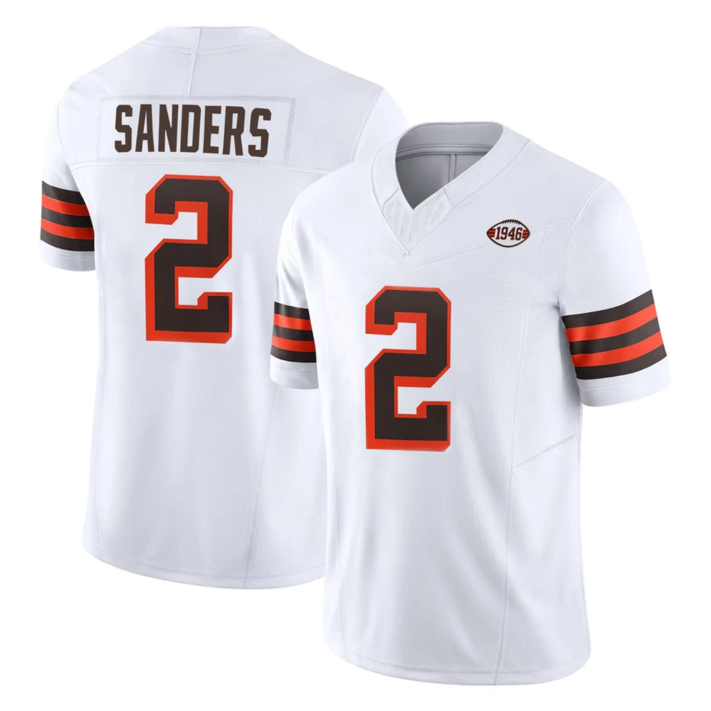 Johmsee C.Browns #2 Shedeur Sanders Player White Limited Vapor F.U.S.E. Alternate Game Stitched Jerseys