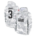 Johmsee C.Browns #3 Jerry Jeudy Player Arctic Camo Salute to Service Hoodies Limited Game Stitched Jerseys