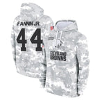 Johmsee C.Browns #44 Harold Fannin Jr. Player Arctic Camo Salute to Service Hoodies Limited Game Stitched Jerseys