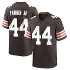 Johmsee C.Browns #44 Harold Fannin Jr. Player Brown Home Game Stitched Jerseys