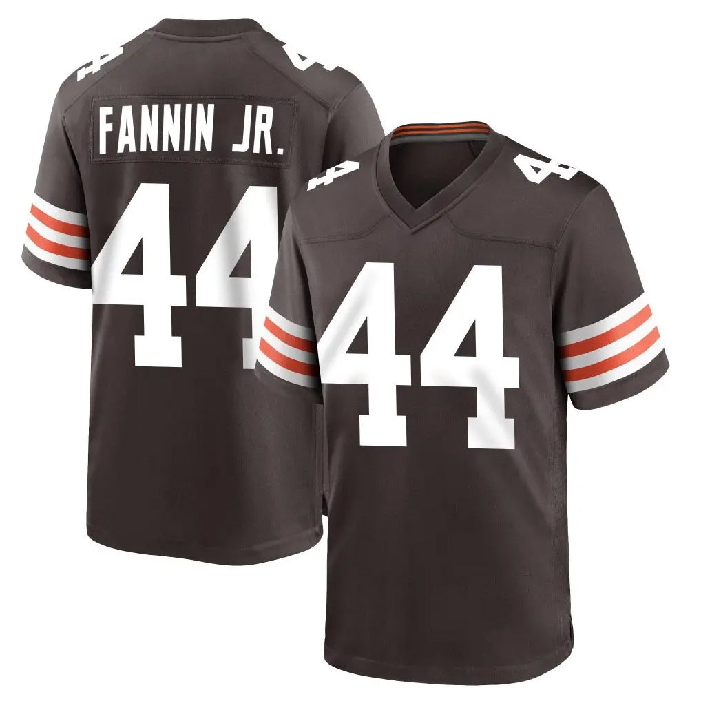 Johmsee C.Browns #44 Harold Fannin Jr. Player Brown Home Game Stitched Jerseys