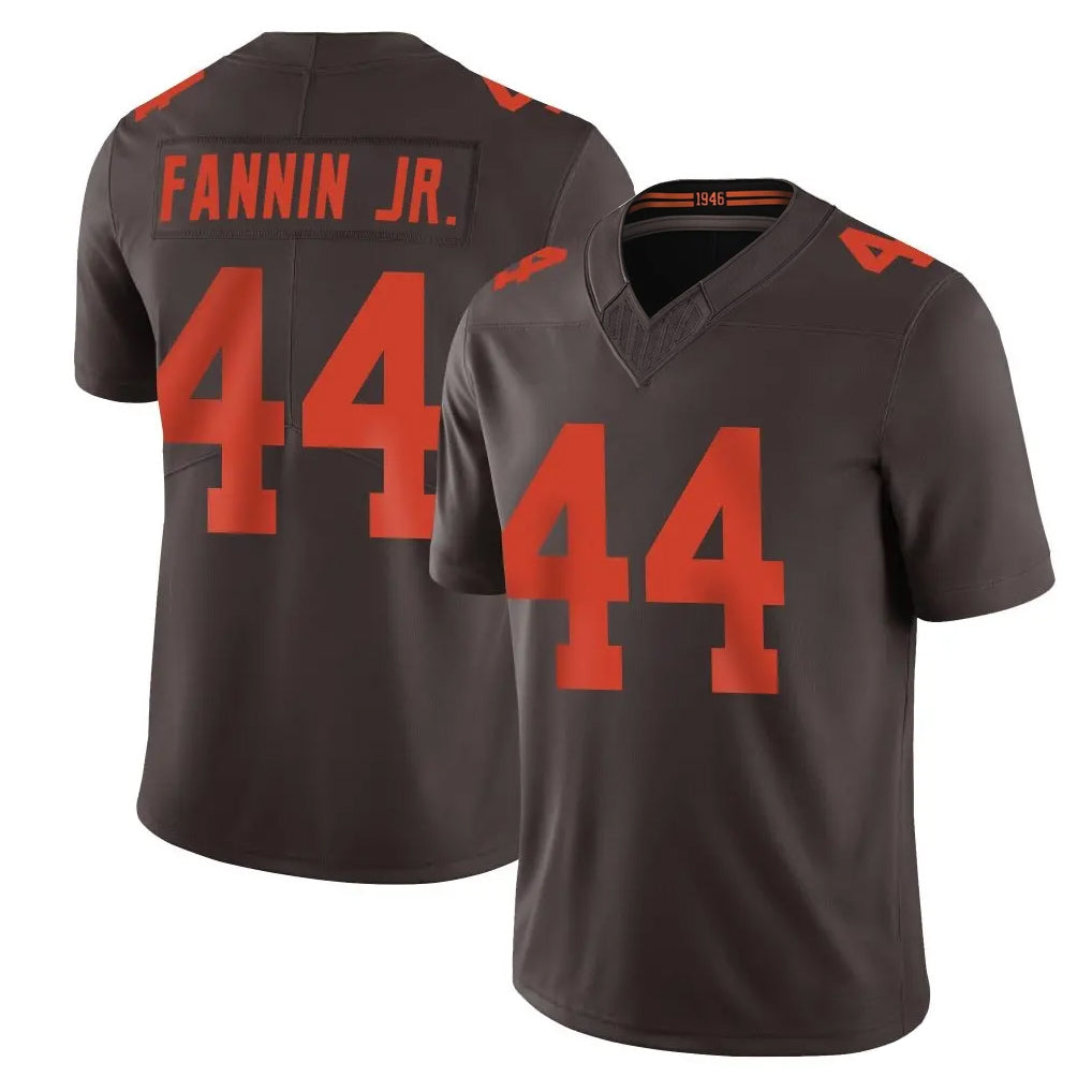 Johmsee C.Browns #44 Harold Fannin Jr. Player Brown Limited Vapor F.U.S.E. Alternate Game Stitched Jerseys