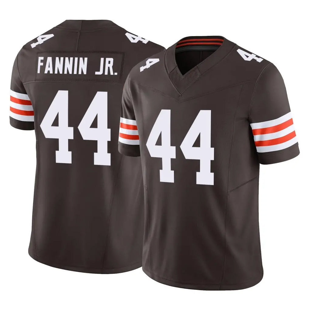 Johmsee C.Browns #44 Harold Fannin Jr. Player Brown Vapor F.U.S.E. Limited Home Game Stitched Jerseys