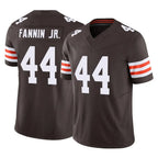 Johmsee C.Browns #44 Harold Fannin Jr. Player Brown Vapor F.U.S.E. Limited Home Game Stitched Jerseys