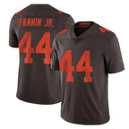 Johmsee C.Browns #44 Harold Fannin Jr. Player Browns Color Rush Limited Home Game Stitched Jerseys