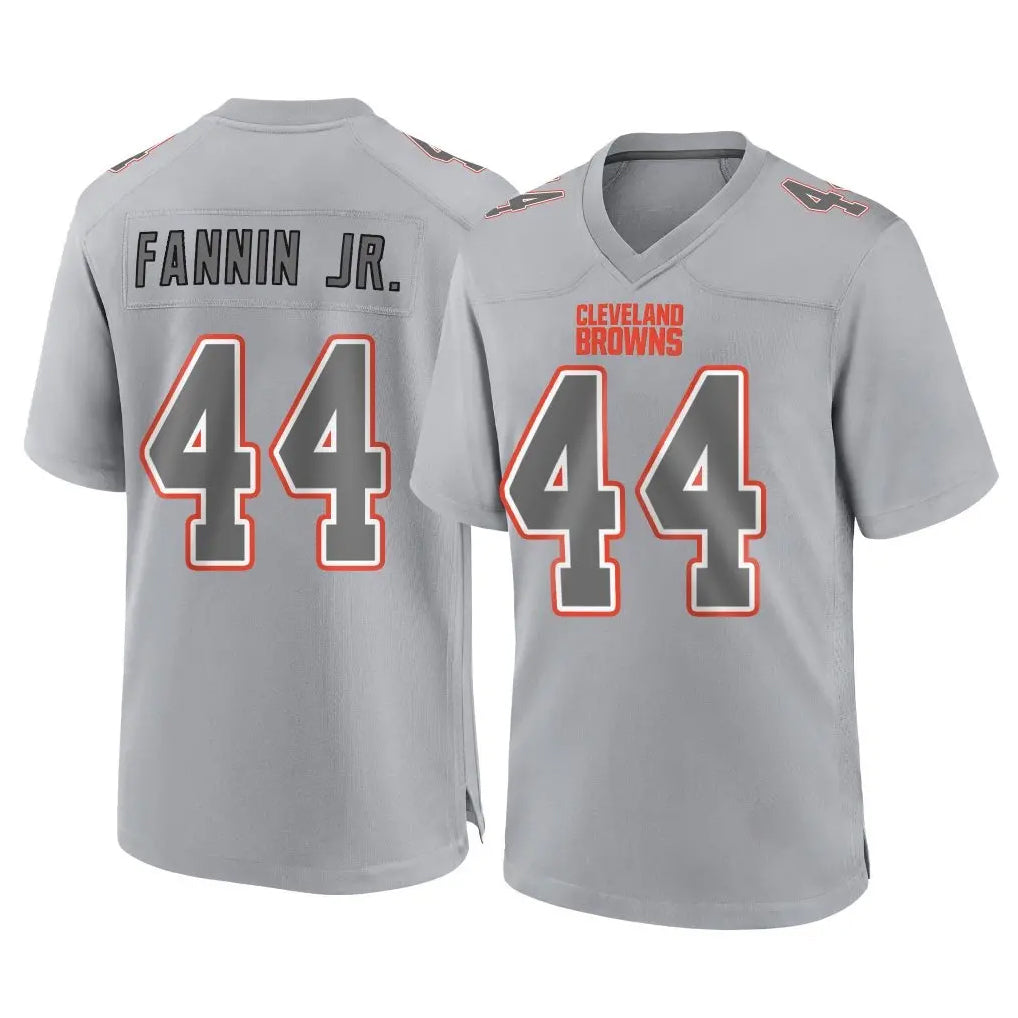 Johmsee C.Browns #44 Harold Fannin Jr. Player Gray Atmosphere Fashion Game Stitched Jerseys