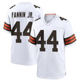 Johmsee C.Browns #44 Harold Fannin Jr. Player White Home Game Stitched Jerseys