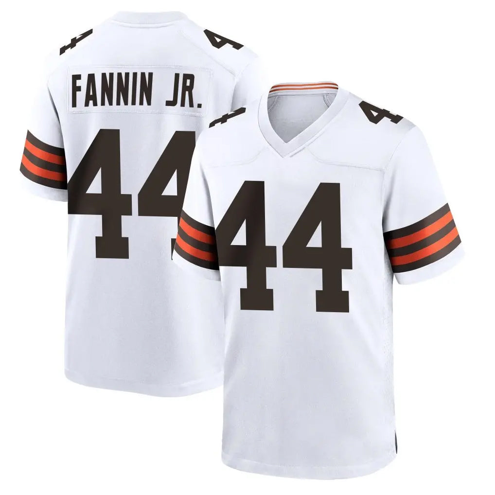Johmsee C.Browns #44 Harold Fannin Jr. Player White Home Game Stitched Jerseys