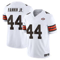 Johmsee C.Browns #44 Harold Fannin Jr. Player White Vapor F.U.S.E. Limited Home Game Stitched Jerseys