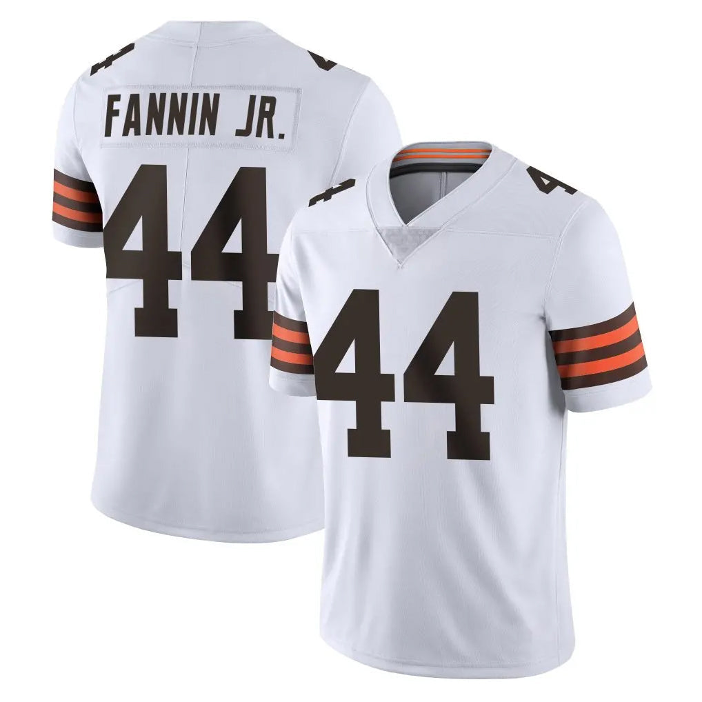 Johmsee C.Browns #44 Harold Fannin Jr. Player White Vapor Untouchable Limited Home Game Stitched Jerseys