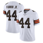 Johmsee C.Browns #44 Harold Fannin Jr. Player White Vapor Untouchable Limited Home Game Stitched Jerseys