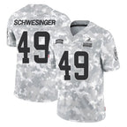 Johmsee C.Browns #49 Carson Schwesinger Player Arctic Camo Salute to Service Limited Home Game Stitched Jerseys