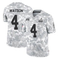 Johmsee C.Browns #4 Deshaun Watson Player Arctic Camo Salute to Service Limited Home Game Stitched Jerseys