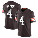 Johmsee C.Browns #4 Deshaun Watson Player Brown Color Vapor Untouchable Limited Home Game Stitched Jerseys