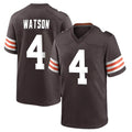 Johmsee C.Browns #4 Deshaun Watson Player Brown Home Game Stitched Jerseys