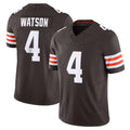 Johmsee C.Browns #4 Deshaun Watson Player Brown Vapor F.U.S.E. Limited Home Game Stitched Jerseys