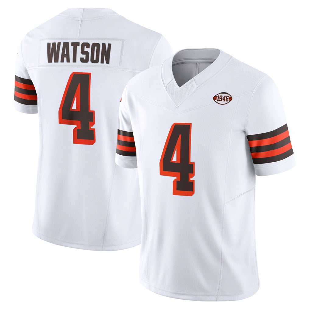 Johmsee C.Browns #4 Deshaun Watson Player White Limited Vapor F.U.S.E. Alternate Game Stitched Jerseys