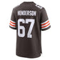 C.Browns #67 LaDarius Henderson Brown Team Game Stitched American Football Jerseys
