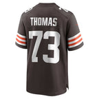 Johmsee C.Browns #73 Joe Thomas Brown Retired Player Game Stitched Jerseys