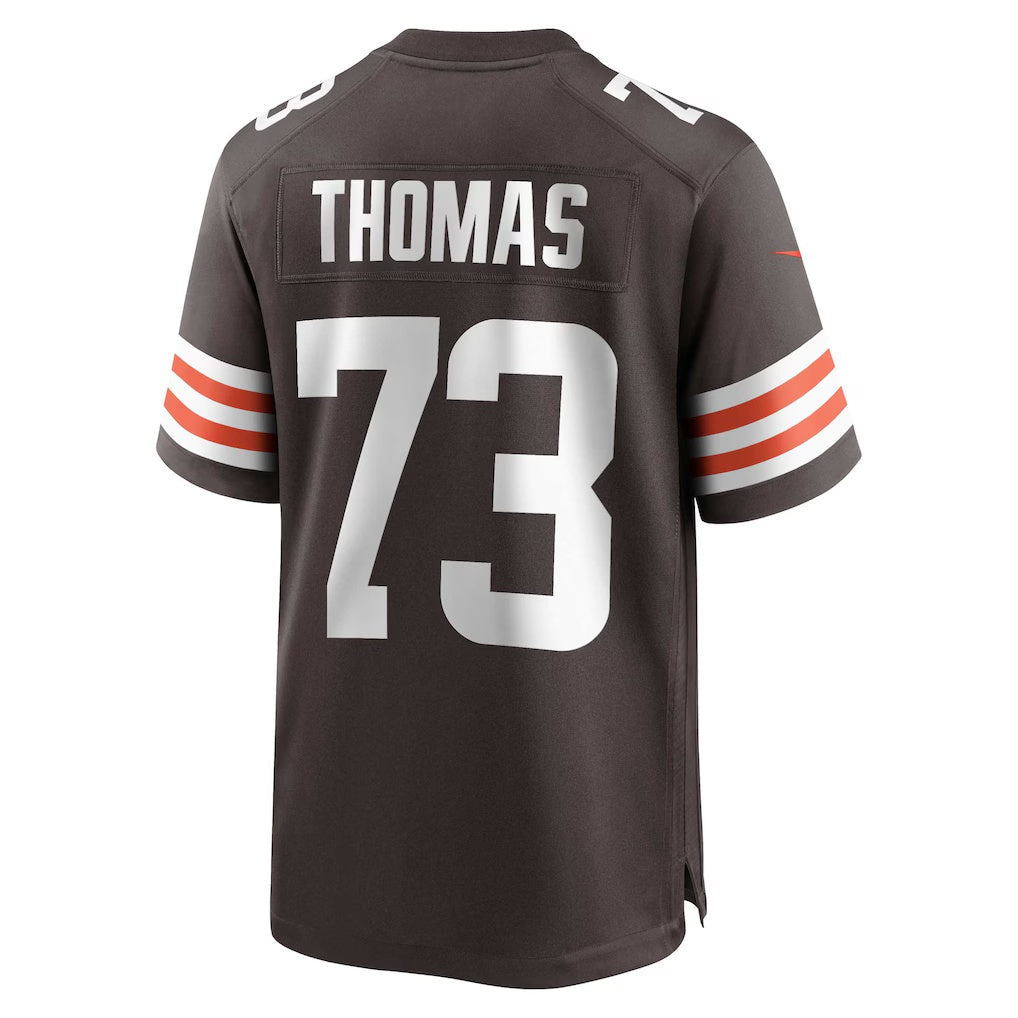 Johmsee C.Browns #73 Joe Thomas Brown Retired Player Game Stitched Jerseys