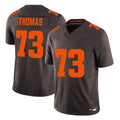 Johmsee C.Browns #73 Joe Thomas Player Brown Limited Vapor F.U.S.E. Alternate Game Stitched Jerseys