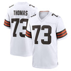 Johmsee C.Browns #73 Joe Thomas Player White Home Game Stitched Jerseys