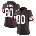 Johmsee C.Browns #80 Jamari Thrash Player Brown Color Vapor Untouchable Limited Home Game Stitched Jerseys