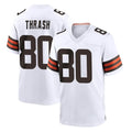 Johmsee C.Browns #80 Jamari Thrash Player White Home Game Stitched Jerseys