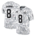 Johmsee C.Browns #8 Dillon Gabriel Player Arctic Camo Salute to Service Limited Home Game Stitched Jerseys