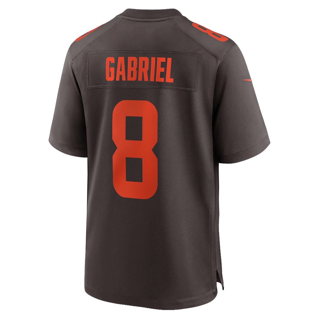 Johmsee C.Browns #8 Dillon Gabriel Player Brown Game Stitched Jerseys
