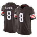 Johmsee C.Browns #8 Dillon Gabriel Player Brown Vapor F.U.S.E. Limited Home Game Stitched Jerseys