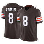 Johmsee C.Browns #8 Dillon Gabriel Player Brown Vapor F.U.S.E. Limited Home Game Stitched Jerseys