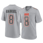 Johmsee C.Browns #8 Dillon Gabriel Player Gray Atmosphere Fashion Game Stitched Jerseys