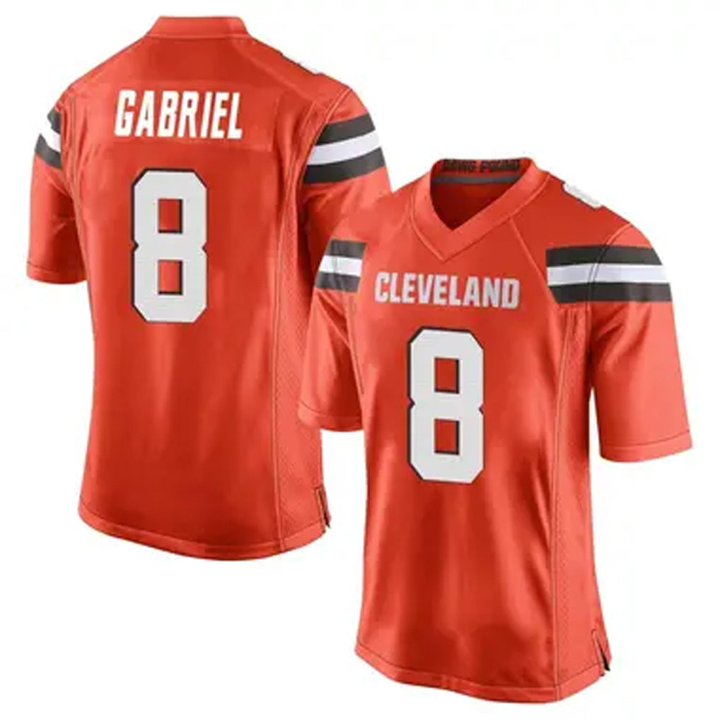 Johmsee C.Browns #8 Dillon Gabriel Player Orange Game Stitched Jerseys
