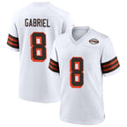 Johmsee C.Browns #8 Dillon Gabriel Player White 1946 Collection Alternate Stitched Jerseys
