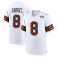 Johmsee C.Browns #8 Dillon Gabriel Player White Alternate Home Game Stitched Jerseys
