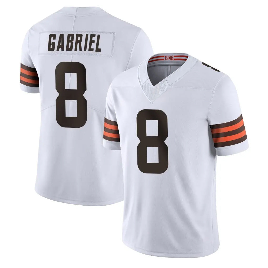 Johmsee C.Browns #8 Dillon Gabriel Player White Vapor F.U.S.E. Limited Home Game Stitched Jerseys