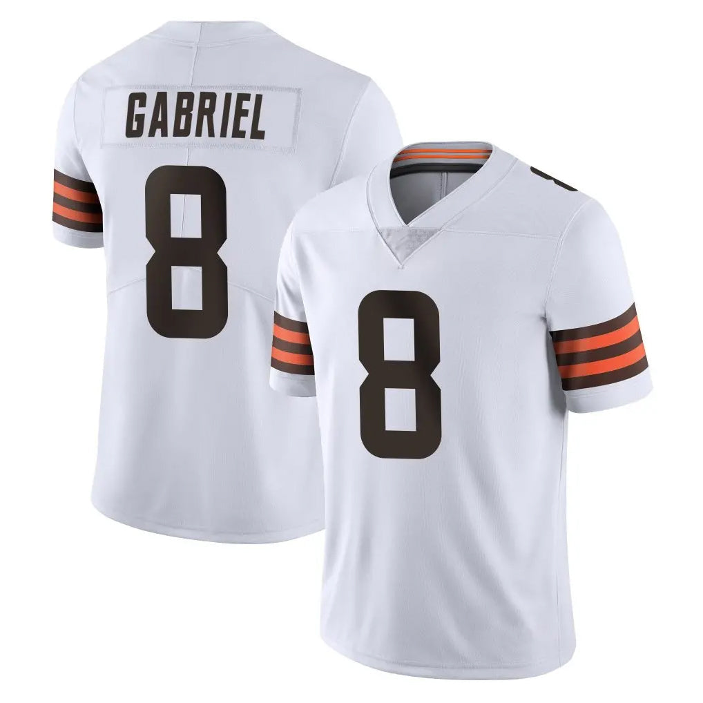 Johmsee C.Browns #8 Dillon Gabriel Player White Vapor Untouchable Limited Home Game Stitched Jerseys