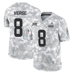 Johmsee C.Browns #8 Jared Verse Player Arctic Camo Salute to Service Limited Home Game Stitched Jerseys
