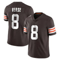 Johmsee C.Browns #8 Jared Verse Player Brown Color Vapor Untouchable Limited Home Game Stitched Jerseys