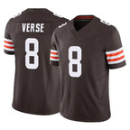 Johmsee C.Browns #8 Jared Verse Player Brown Vapor F.U.S.E. Limited Home Game Stitched Jerseys