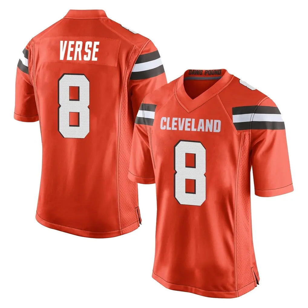 Johmsee C.Browns #8 Jared Verse Player Orange Home Game Stitched Jerseys